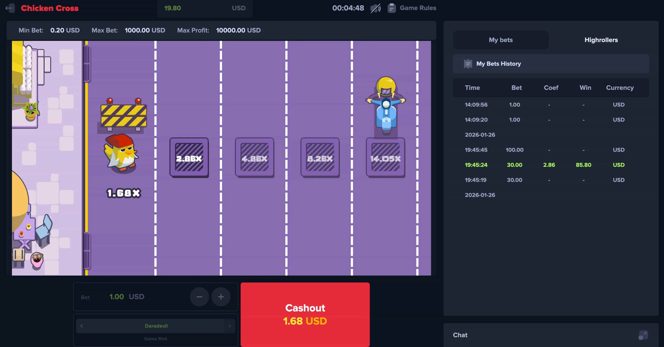 Demo Gratuita di Chicken Cross Targata Upgaming